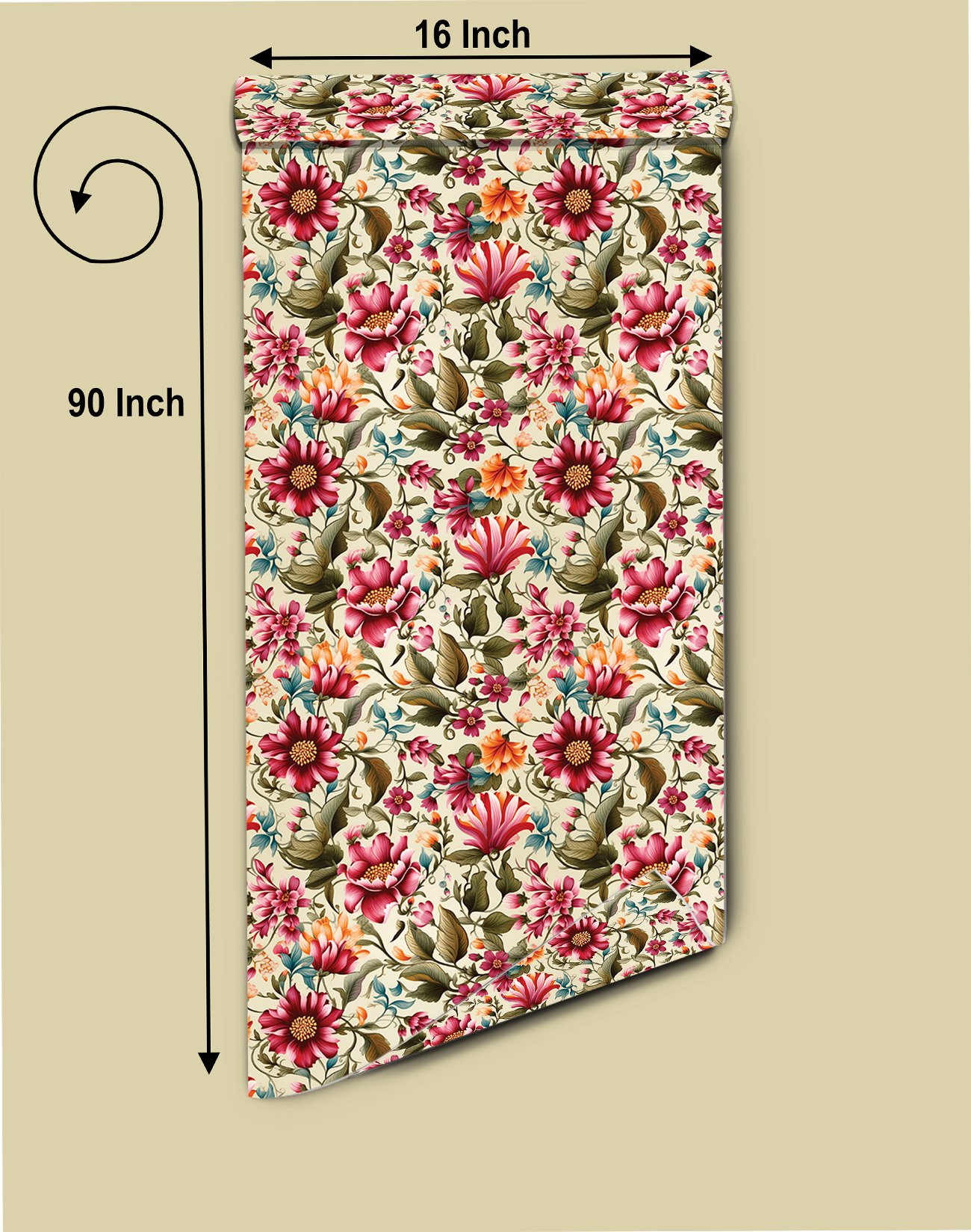 3d Seamless Floral Flower Self Adhesive wallpaper decorative masterpiece for home decor